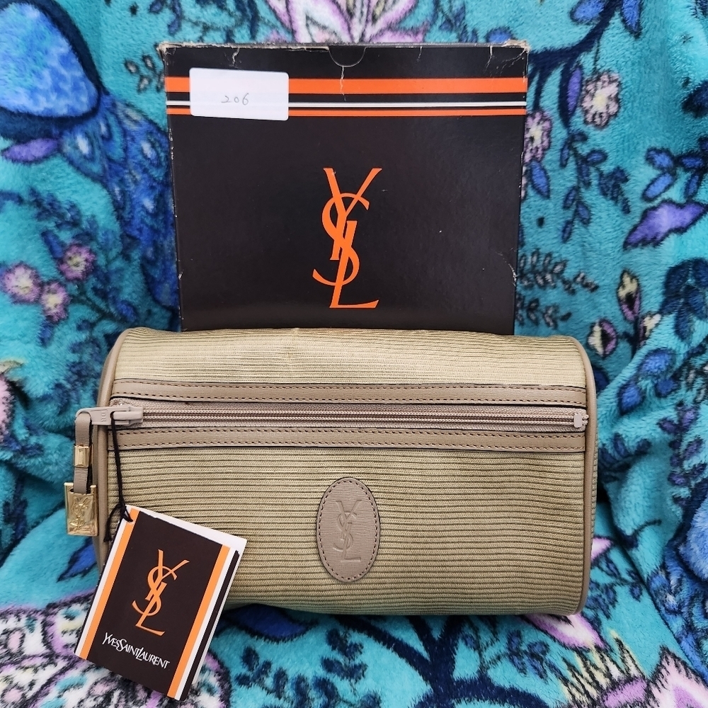 Authentic Vintage Ysl Pouch / Clutch Bag Gem